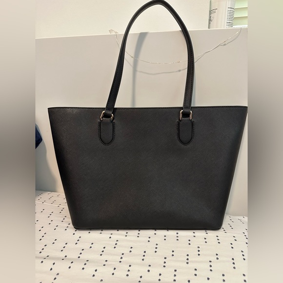 Kate Spade Black Medium Leather Tote - Picture 2 of 5